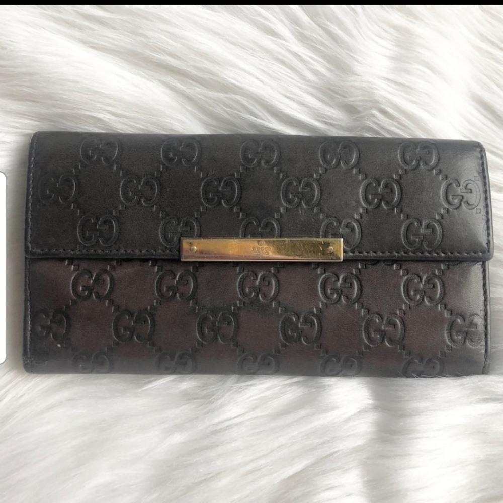 GUCCI Guccissima leather wallet
